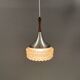 Pendant lamp by Carl Thore with a hard-pressed glass shade 1980s