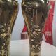 Pair of Indochina brass soap bubble blower vases