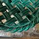 Large woven green ceramic bowl from the 1950s in Massier style - D 30