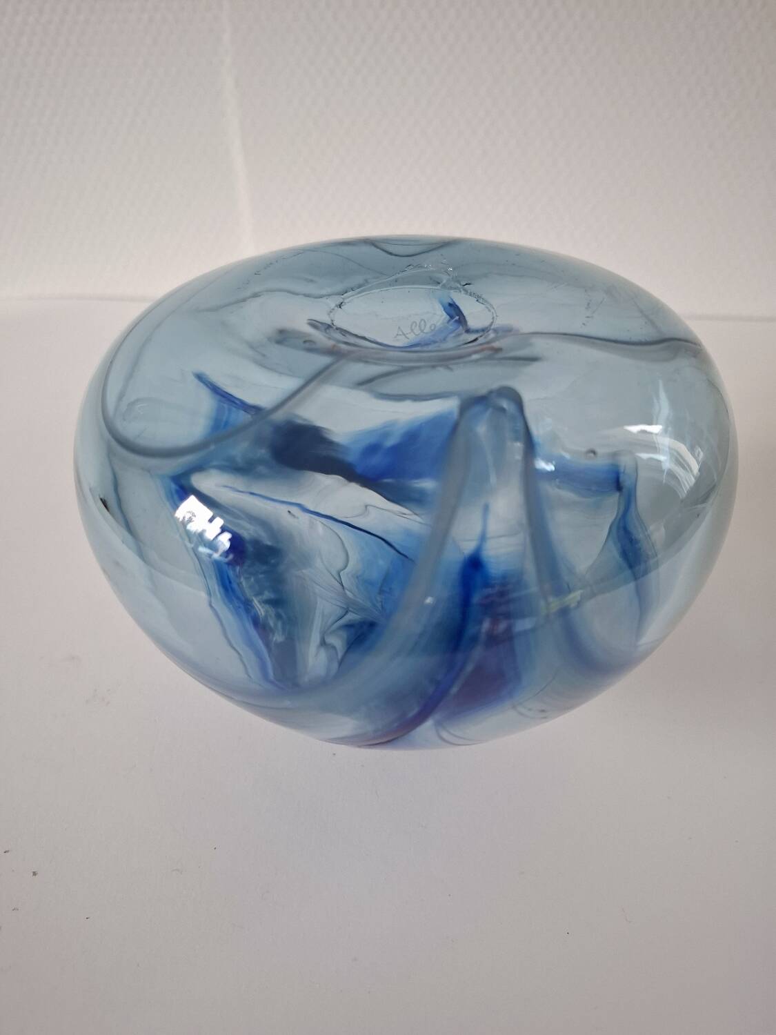 Allex 70s stamped ball vase