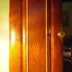 Art Deco extra furniture 1920/1940 to install or fix, wooden, central mirror, 2 doors, 1 drawer