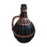 Vintage wicker bottle