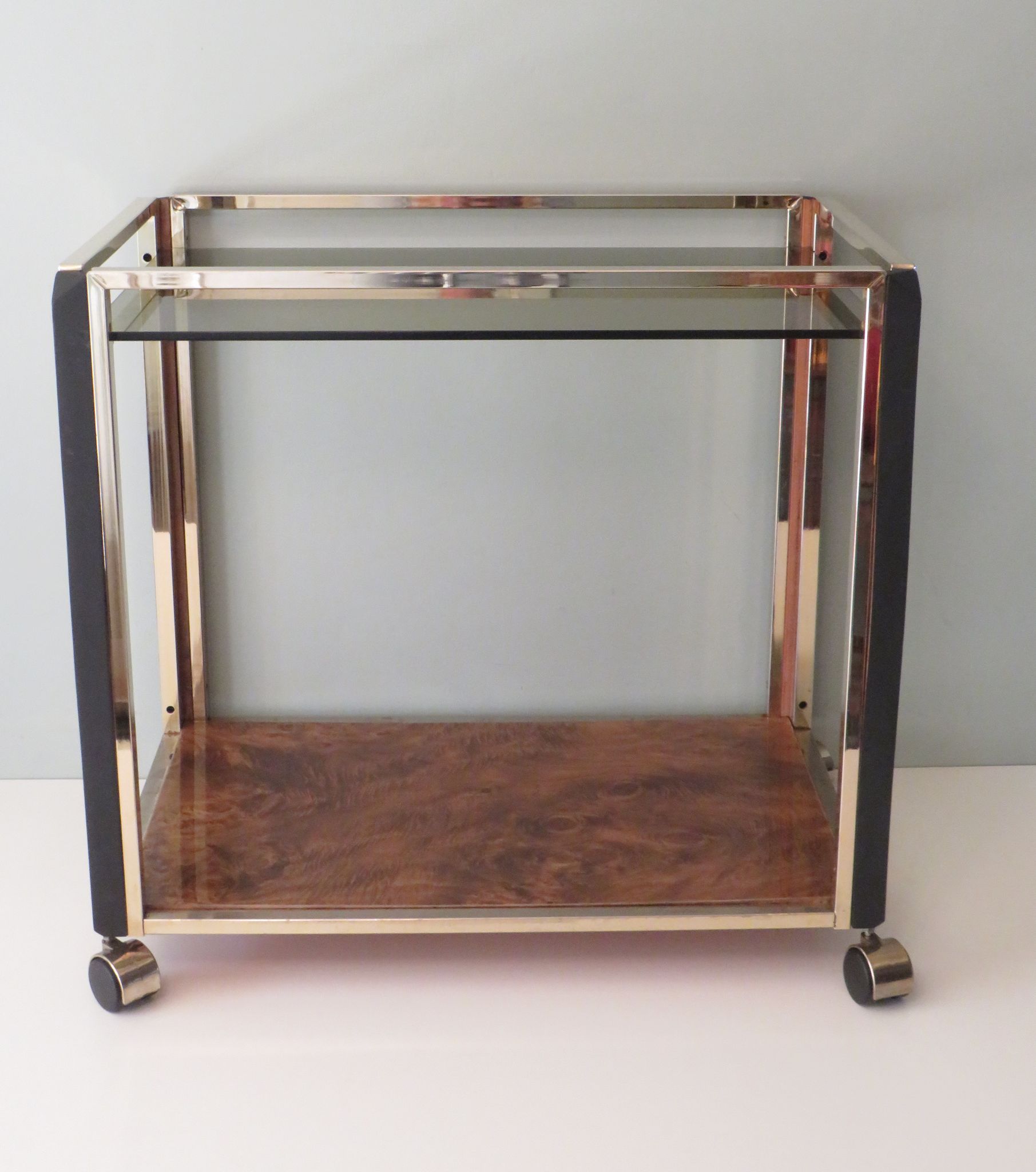 Vintage Italian beverage cart in the style of Romeo Rega, 1970