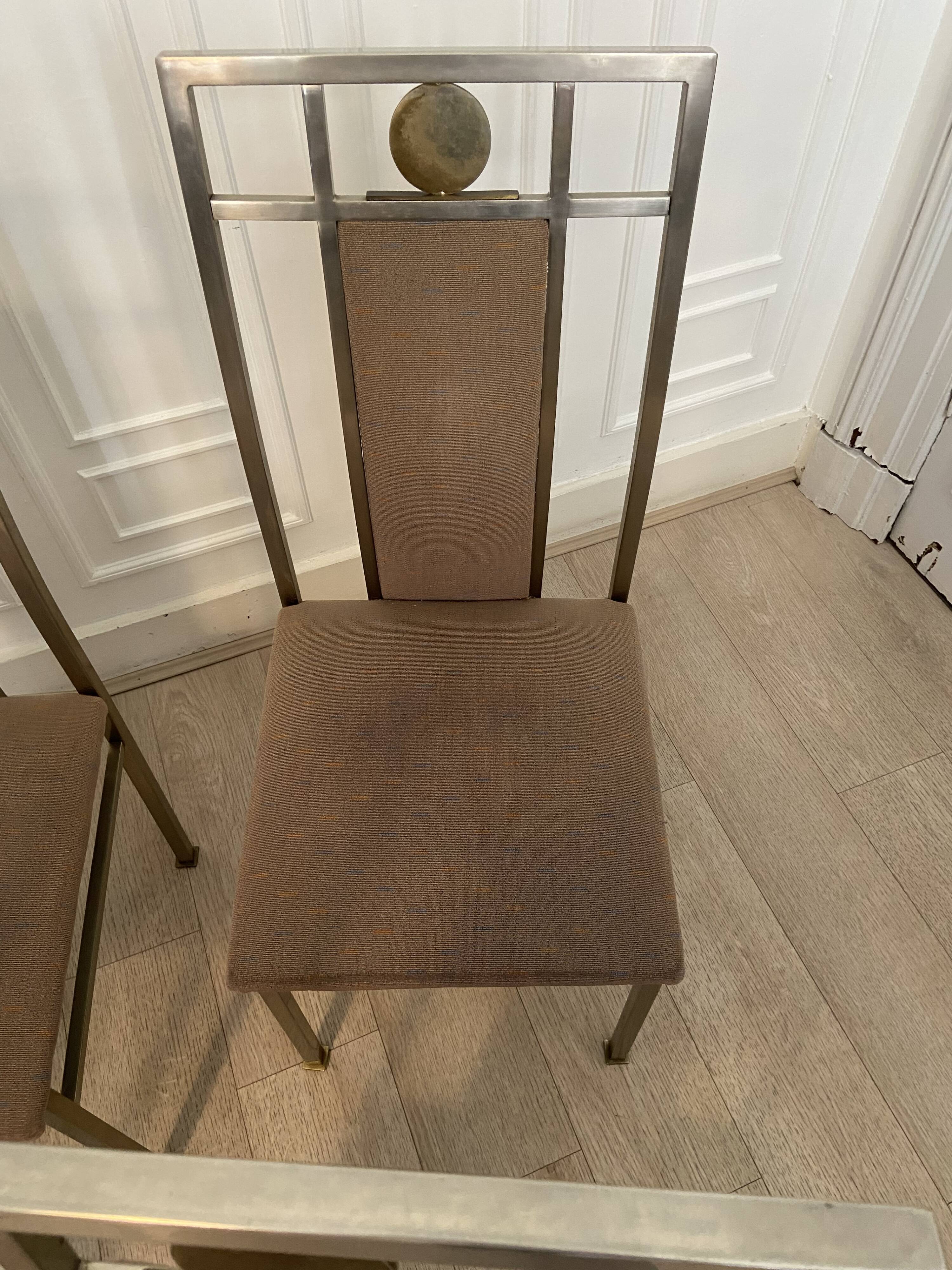 6 belgo Chrom chairs, 1980s