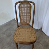 Vintage High Back Bentwood Cane Dining Chair / Thonet Style / Torn Seat