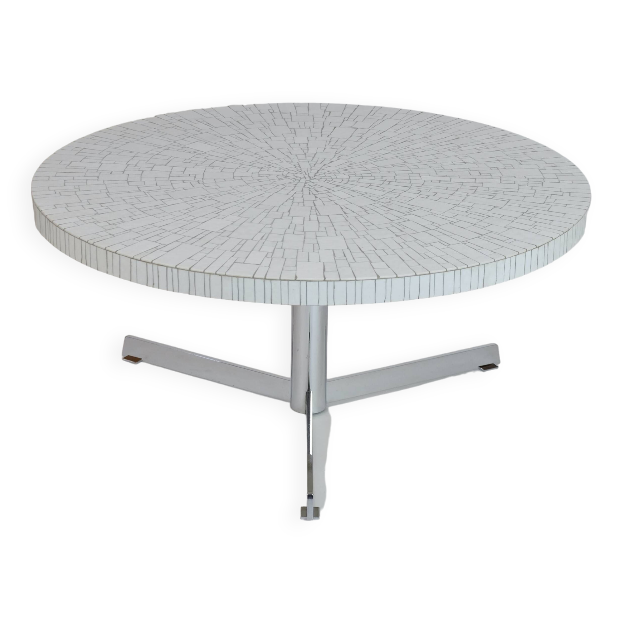 Vintage Mosaic Coffee Table von Heinz Lilienthal 70er Mid-Century