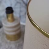 Table lamp in marble, brass and plastic, 1960