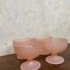Set of 4 ice cream cups 1960 pink