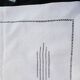 Old Linen Sheet 210 x 290 Day Scale Embroidery Monogram LA