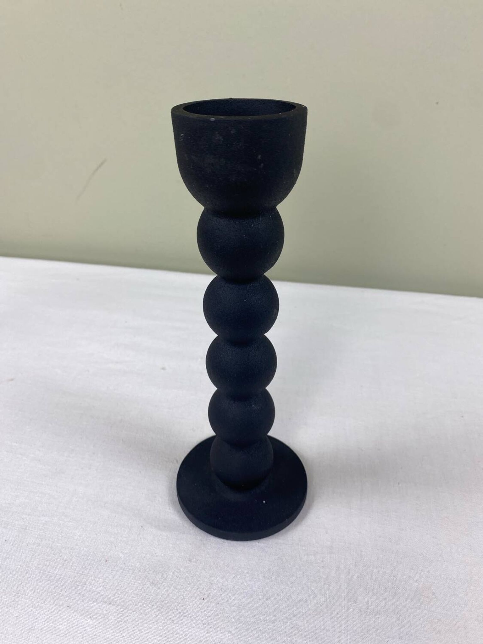 Vintage beaded candle holder