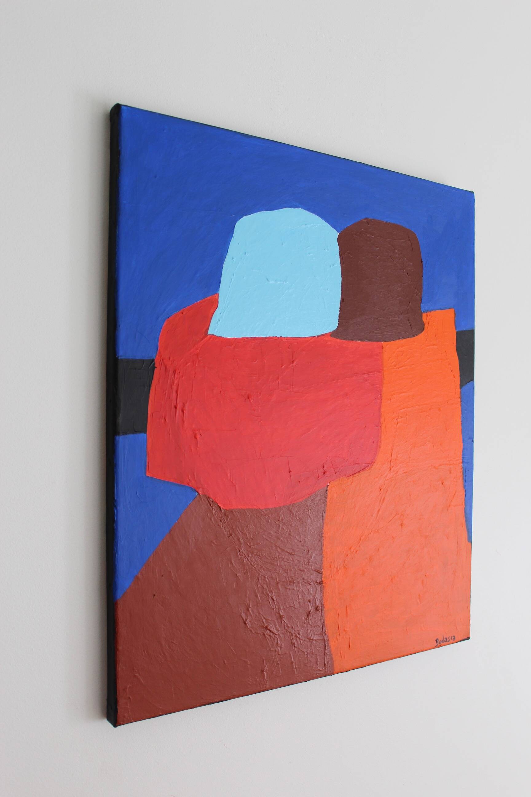 Acrylic on canvas "come closer" original by Bodasca 55x45cm