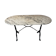 Table en marbre ovale vintage