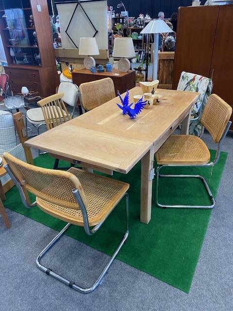 Table chêne brut vintage