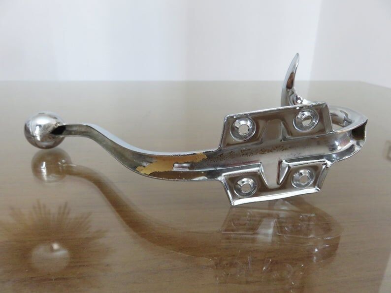 Pair of chrome metal pads 70s