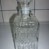 Square cap glass carafe