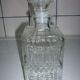 Square cap glass carafe