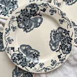4 flat ironware plates “Les Violettes” Salins