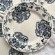 4 ironstone dinner plates “Les Violettes” Salins