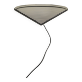 Postmodern glass and metal wall lamp / Memphis by Massive vintage Circa 1980