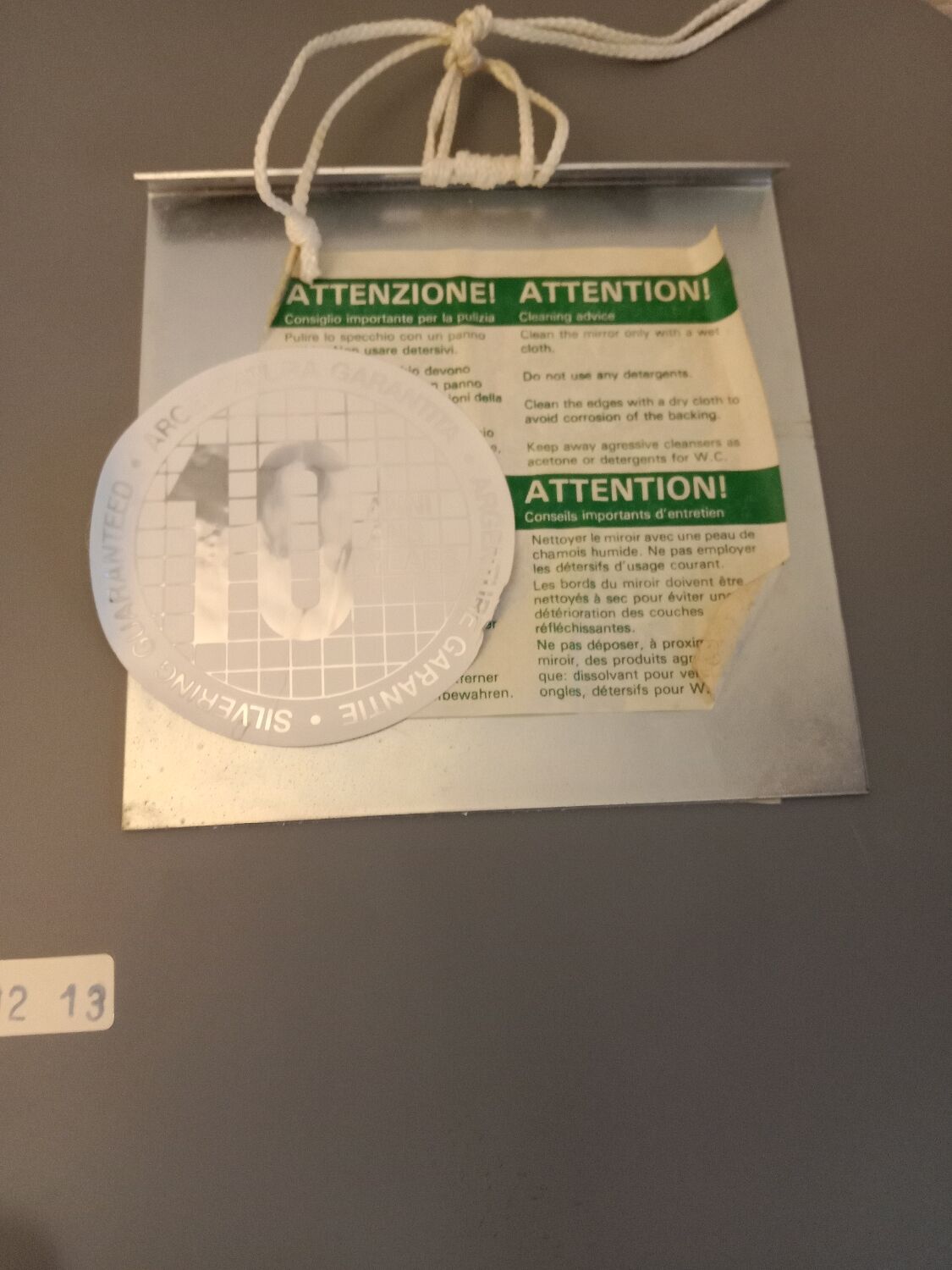 Vintage hexagonal beveled mirror