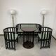 Fledermaus seating group by Josef Hoffmann, produced by Wittmann Vienna.