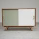 U-452 Green and White Sideboard by Jiri Jiroutek for Interier Praha 1960