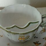 Lallier moustier faience mustache cup