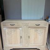 Solid oak sideboard – 1930s – fully airbrushed