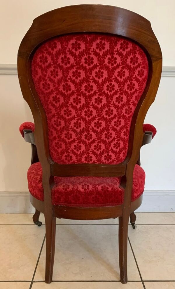 Fauteuil Cabriolet Style Louis XV, circa 1850