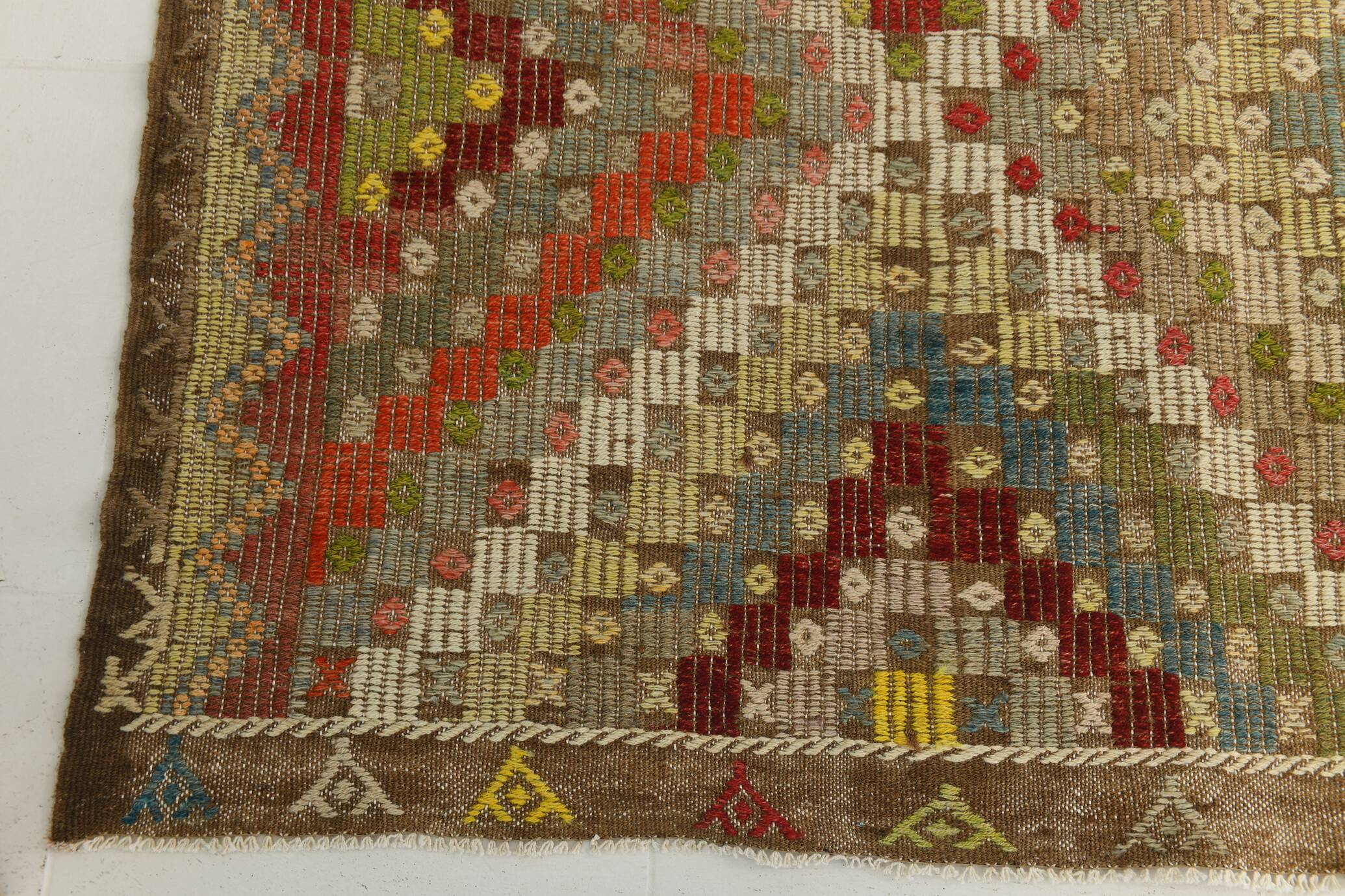 192x330Cm Soft Vintage Rug, Anatolian Kilim Rug