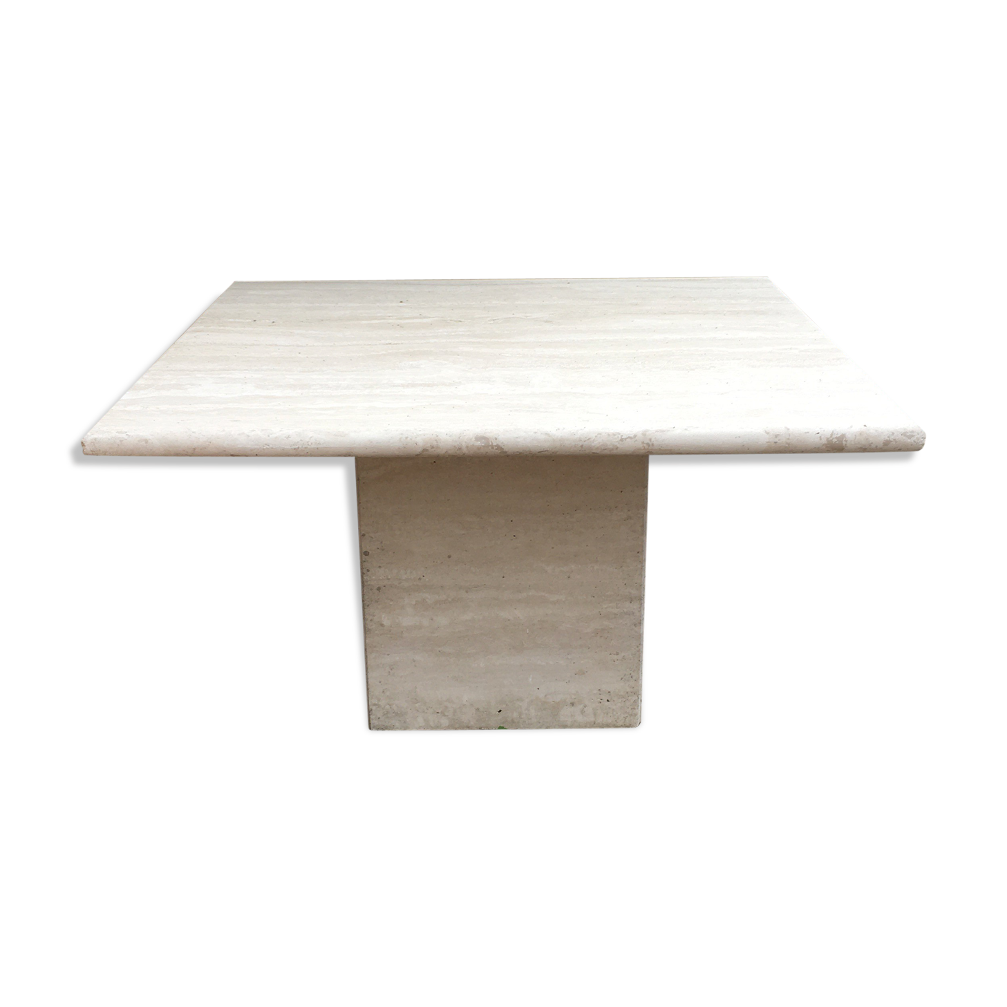 Travertine coffee table