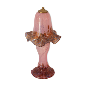 Lamp Tulip Blown Glass Pink