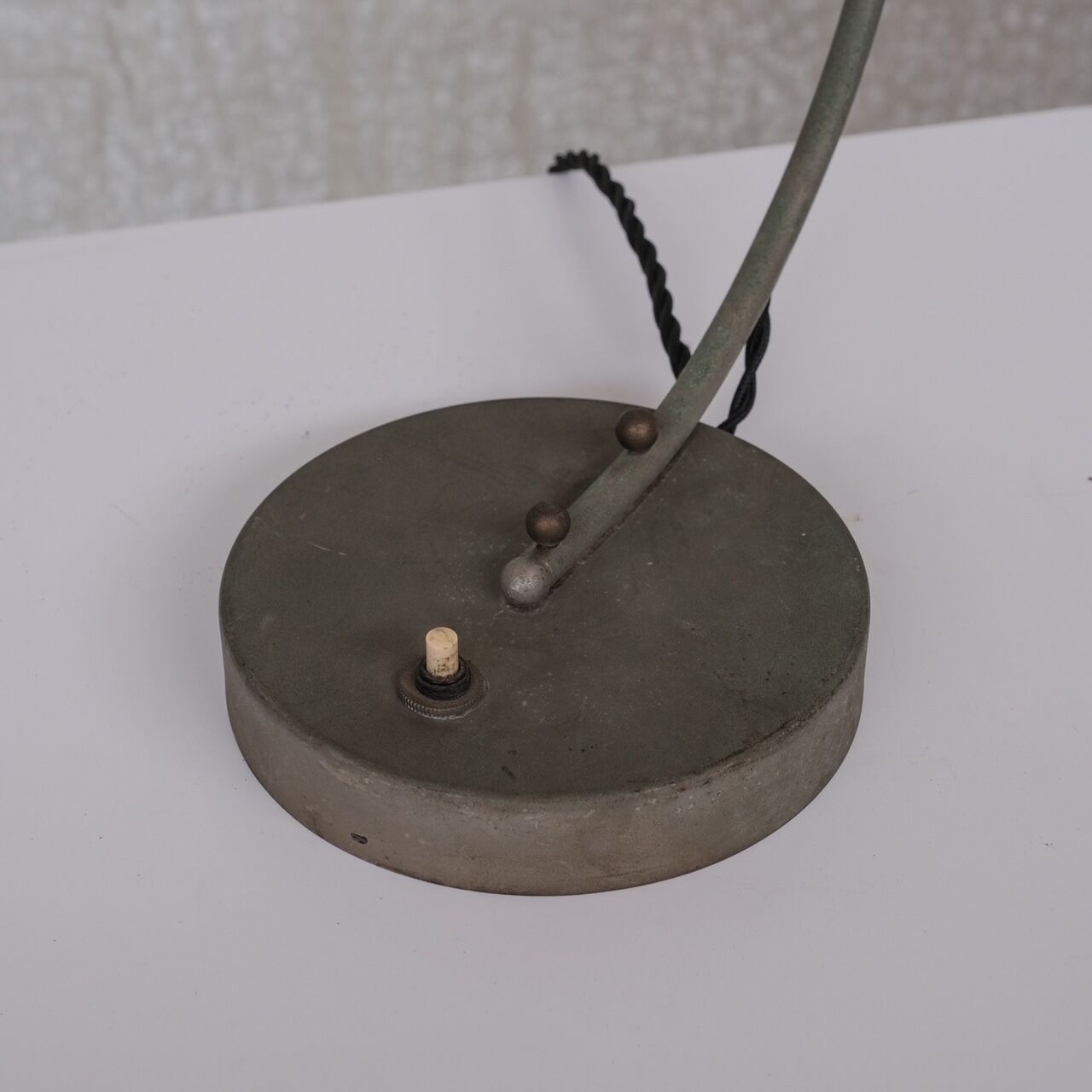 Mid-century mercury glass reflector table lamp