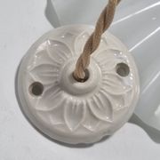 Opaline glass pendant light