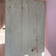 Petite table en bois d’appoint vintage 50 vert sauge