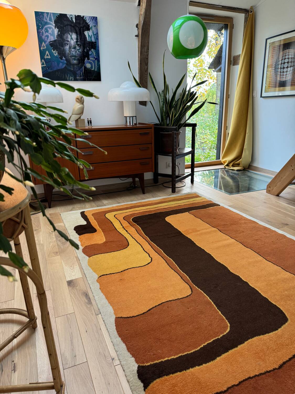 Vintage graphic rug / Amazon