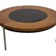 Vintage rosewood coffee table with glass, Denmark, 70s design