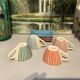 4 vintage ceramic coffee cups produced by lbvyr circa