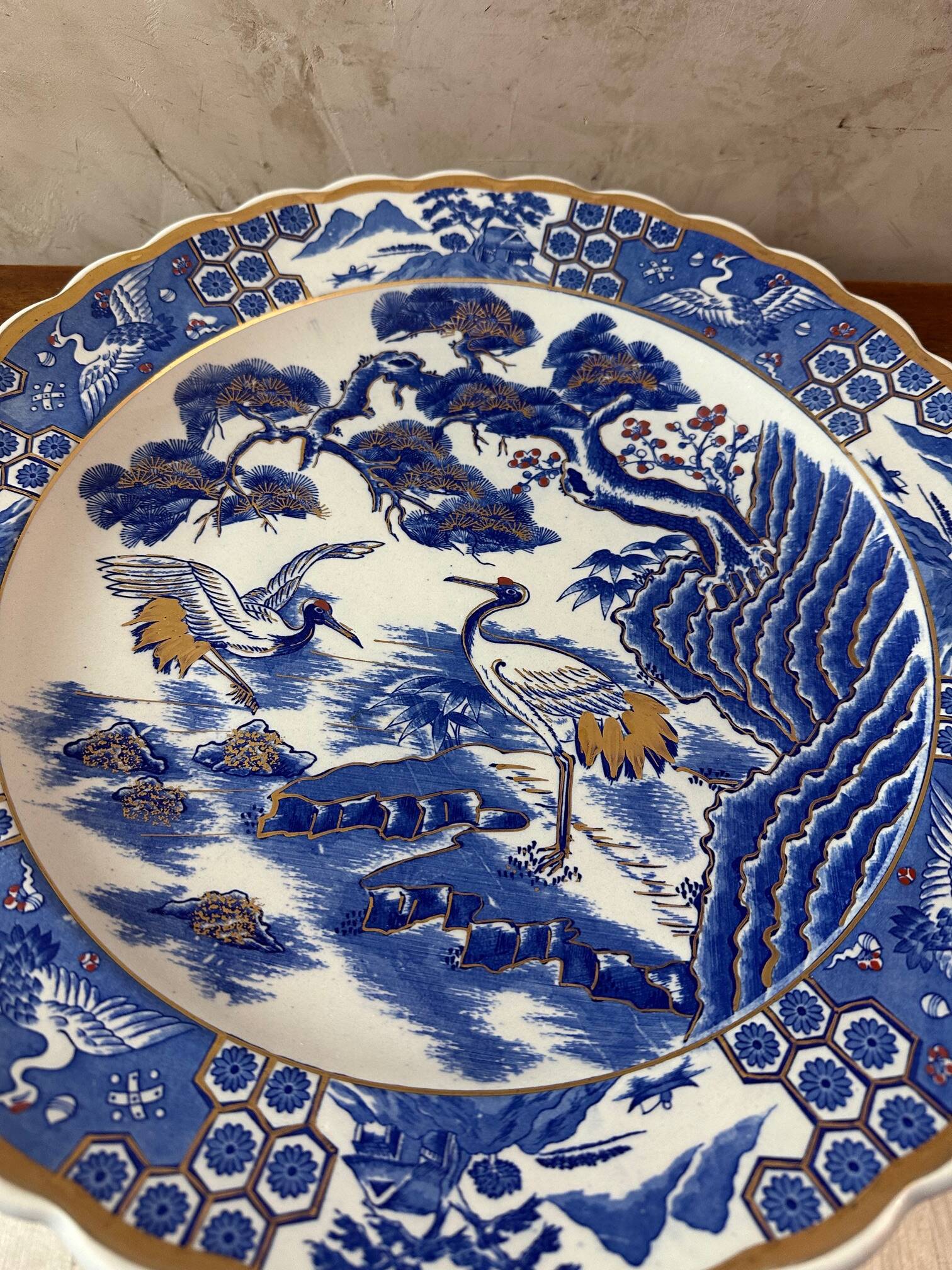 Large Japanese Porcelain Dish