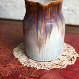 Glazed stoneware pitcher
