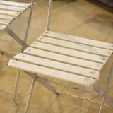 Set of 4 folding garden chairs from the 1960s.