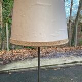 Lampadaire en laiton doré tripode 171cm 1950