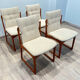 Set of 4 Scandinavian teak chairs by Vamdrup Stolefabrik