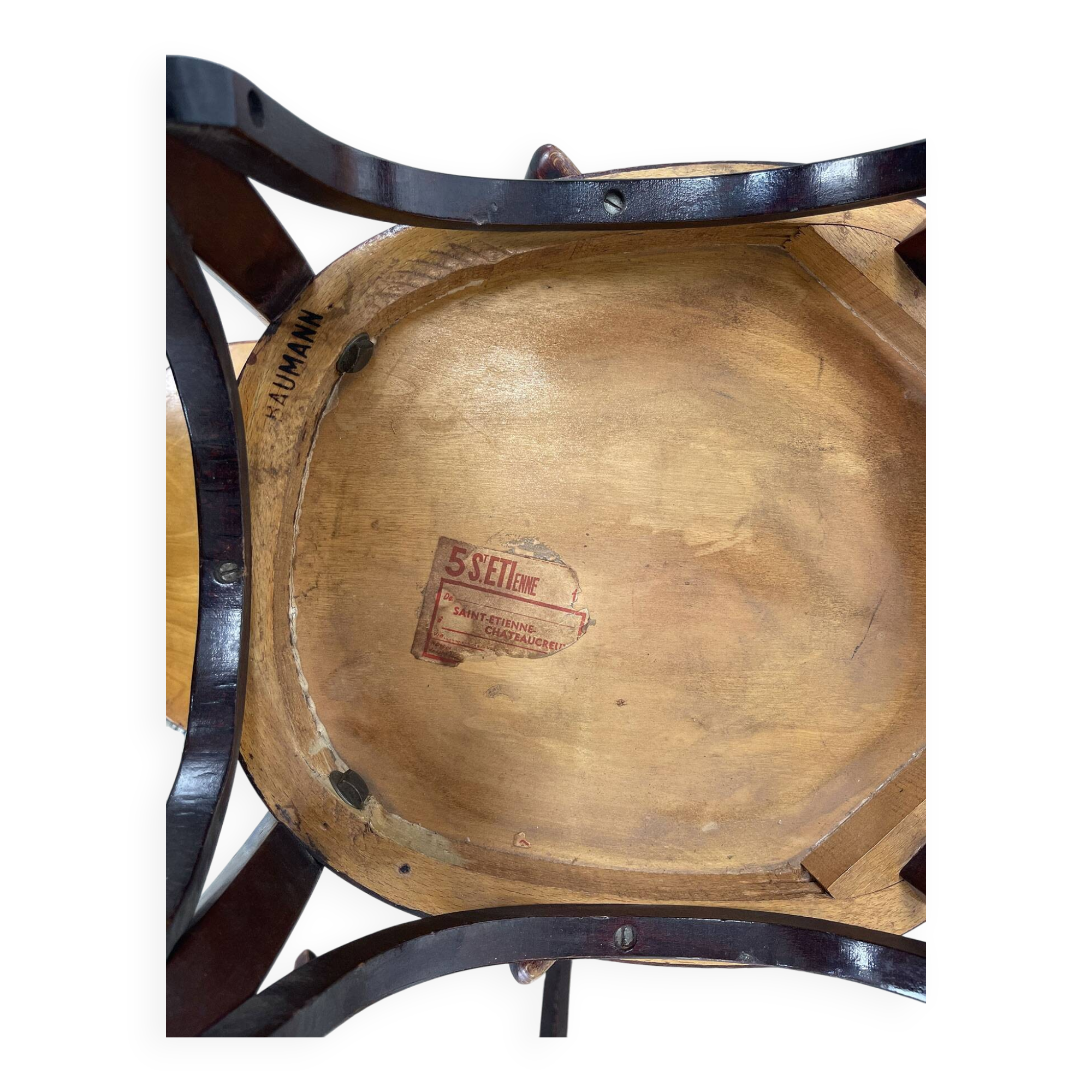 6 Baumann "Etienne" bistro chairs, 1950