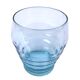 Art Deco 1930s 2 glasses Transparent turquoise blue glass