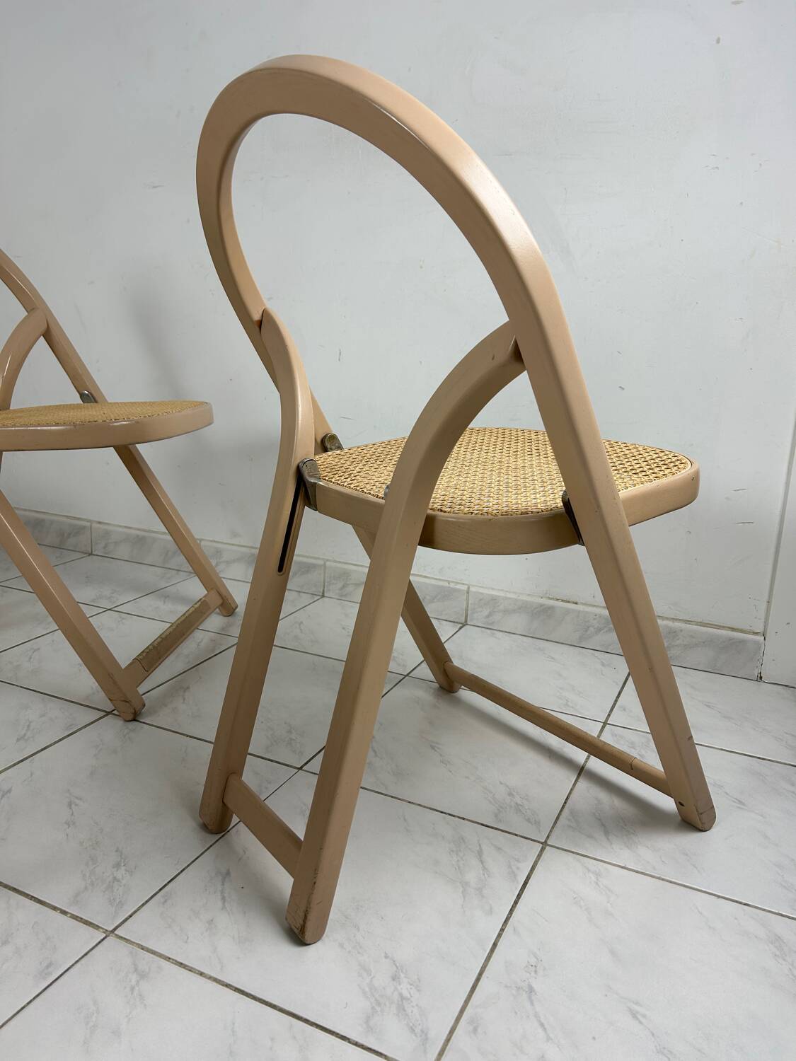 6x vintage foldable chair Gigi Sabadin model Arca