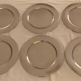 Set of 12 Stelton stainless steel under-plates