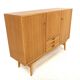 Enfilade scandinave en teck et en chêne, Suède, 1960