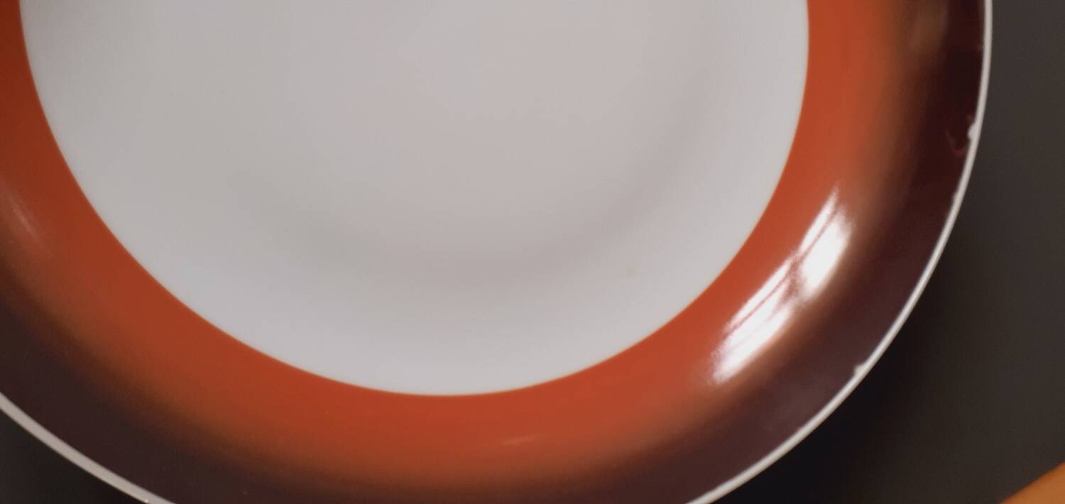 Hollow serving dish Space Age Porcelain year 70 Royale de L manufacture