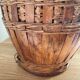 Vase en rotin vintage